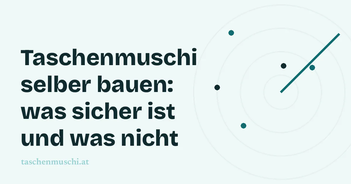 Taschenmuschi selber bauen: sichere Notlösung und typische Fehler